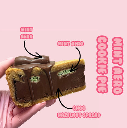 Mint Aero Cookie Pie