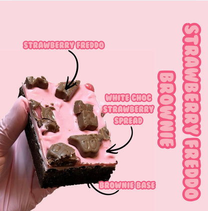Mini Strawberry Freddo Brownie