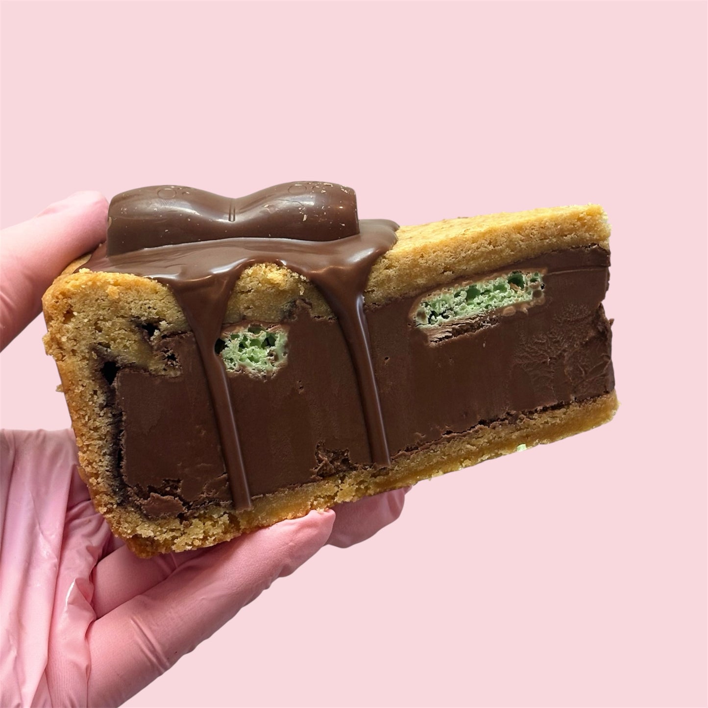 Mint Aero Cookie Pie