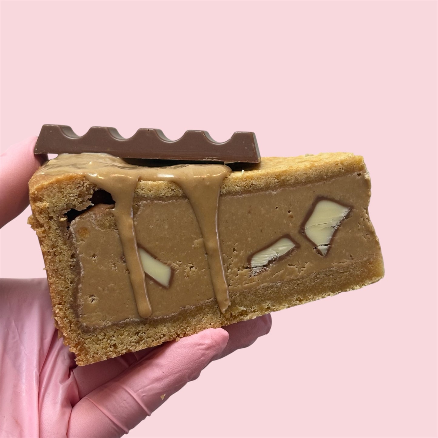 Biscoff Kinder Cookie Pie