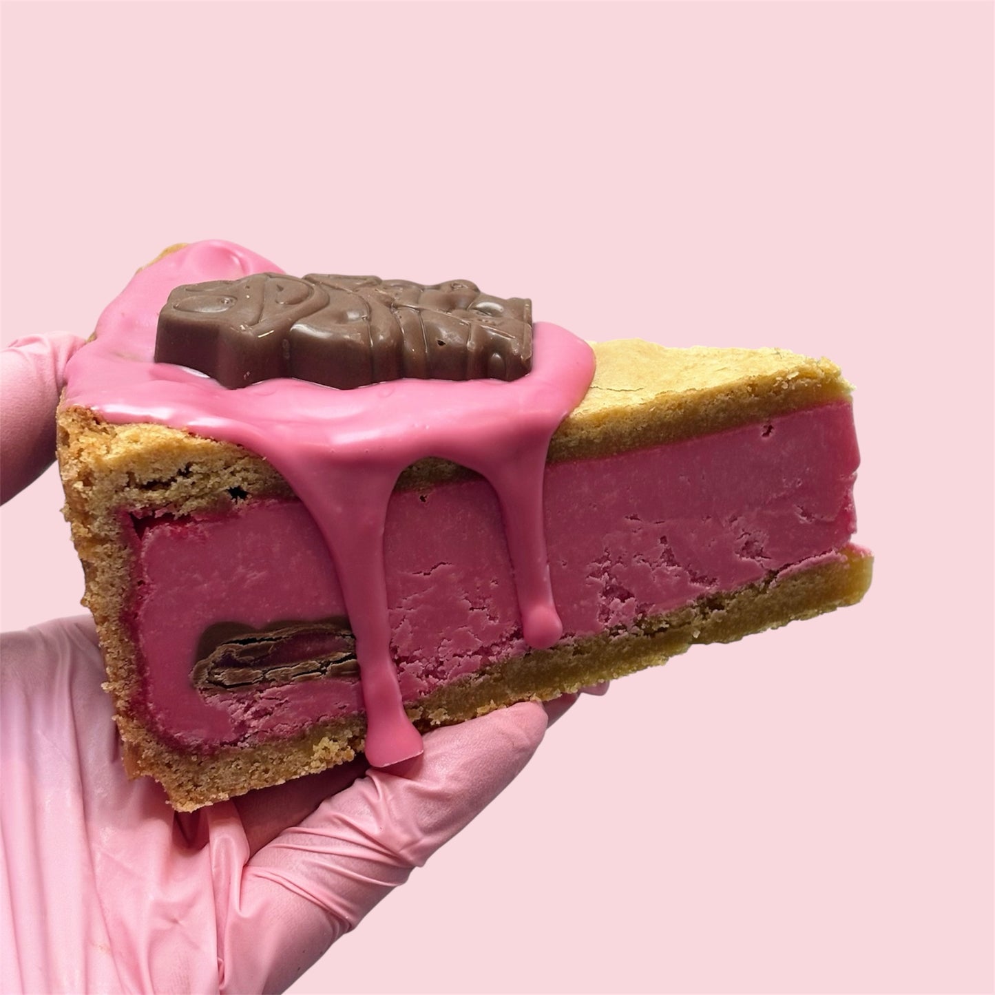 Strawberry Freddo Cookie Pie