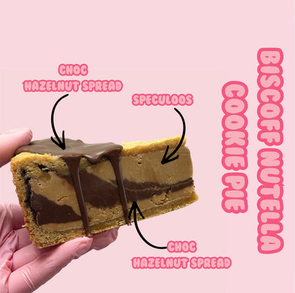 Biscoff Nutella Cookie Pie